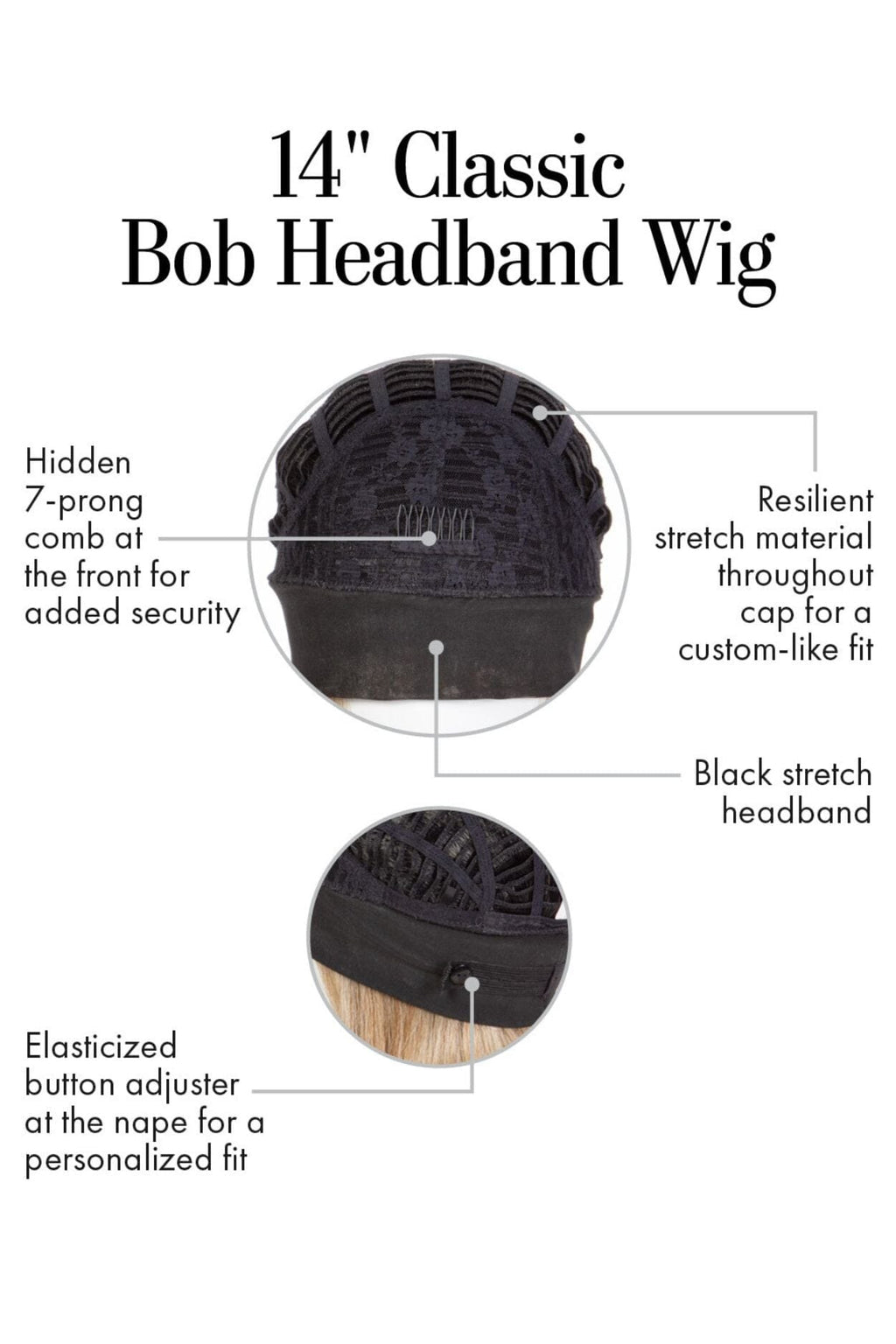Classic Bob Headband Wig by Kim Kimble