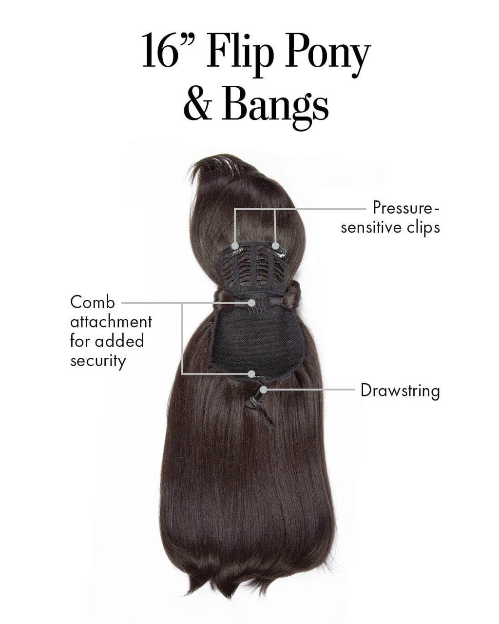 16" Flip Pony & Bangs by Kim Kimble