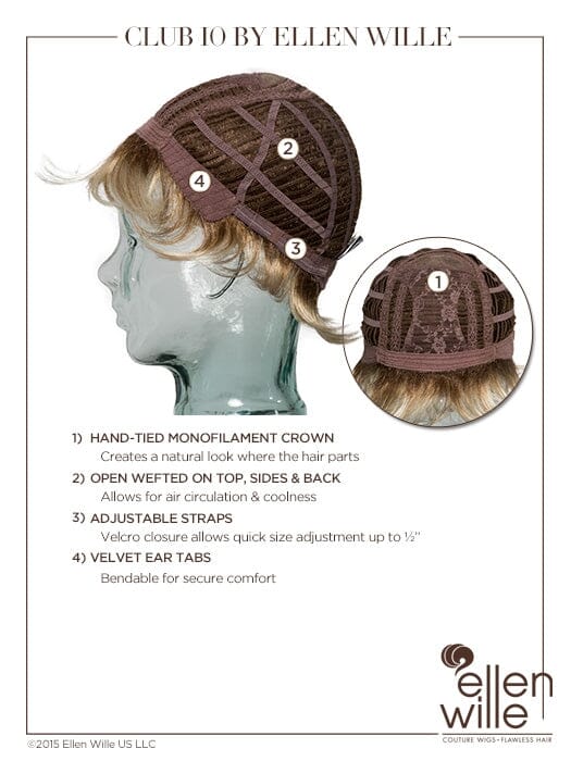 Club 10 Synthetic Wig by Ellen Wille